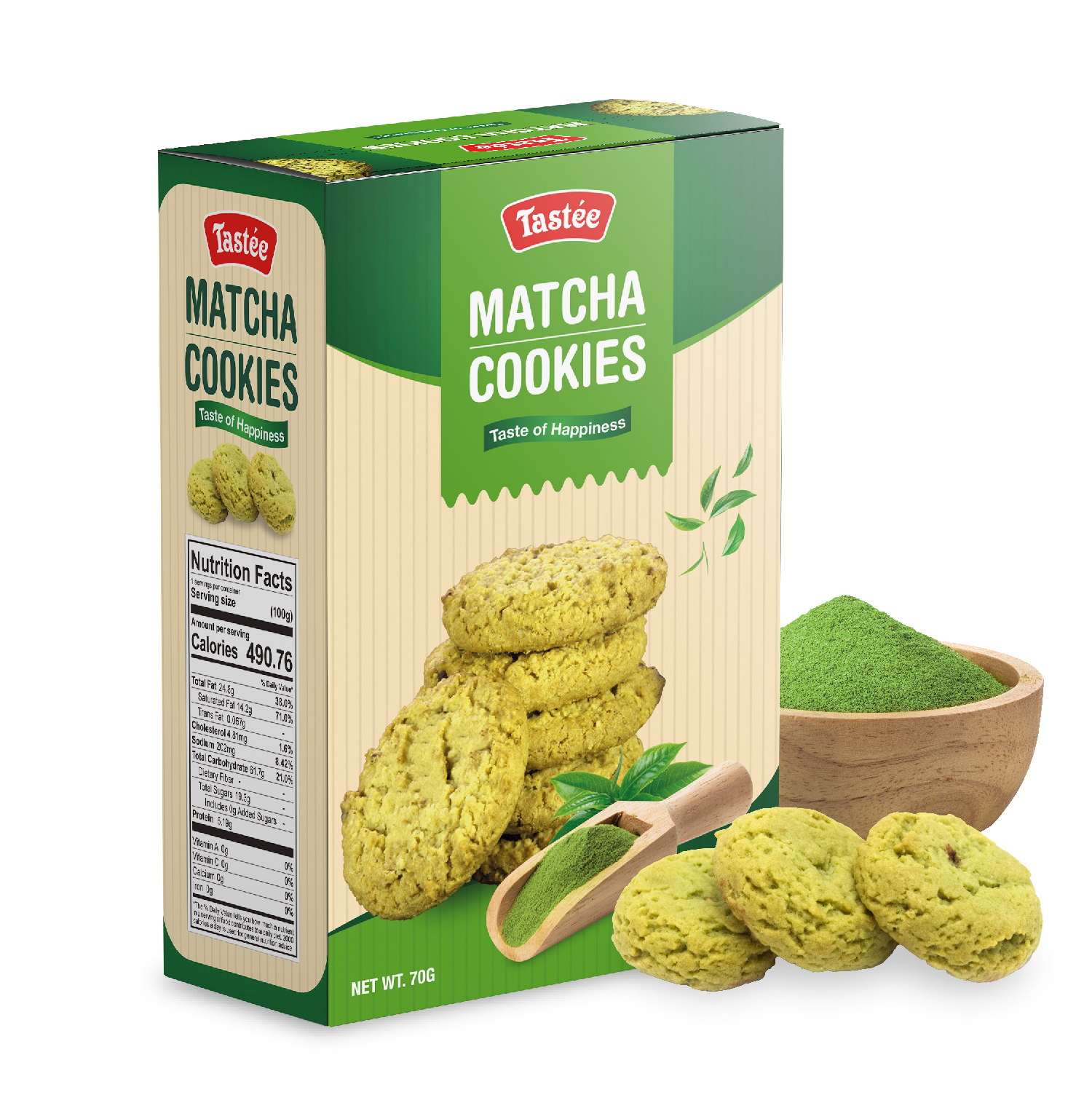 Tastee Matcha Cookies